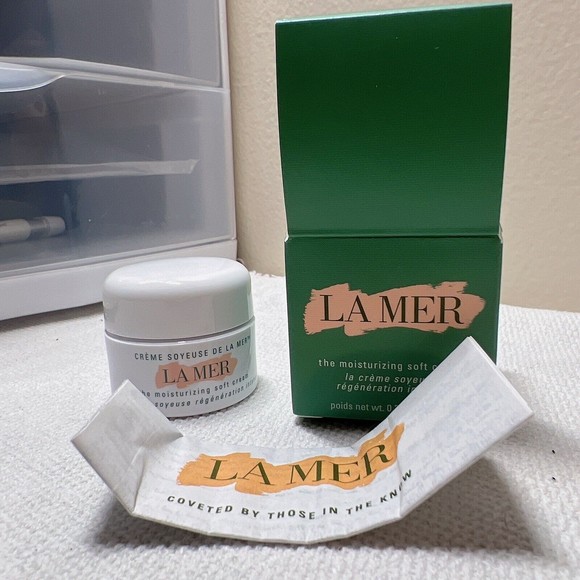 COPY - La Mer The Moisturizing Soft Cream Mini Travel Size 7mL .24oz NIB - Picture 1 of 7